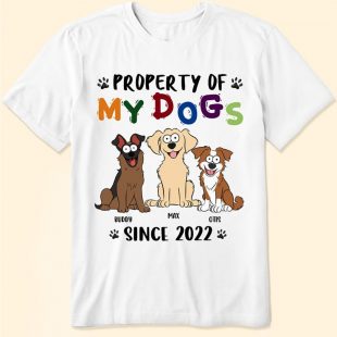 Property Of My Dogs Since 2024 shirt